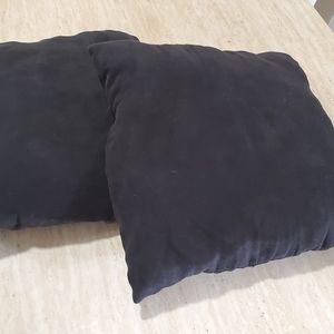 Black throw pillows